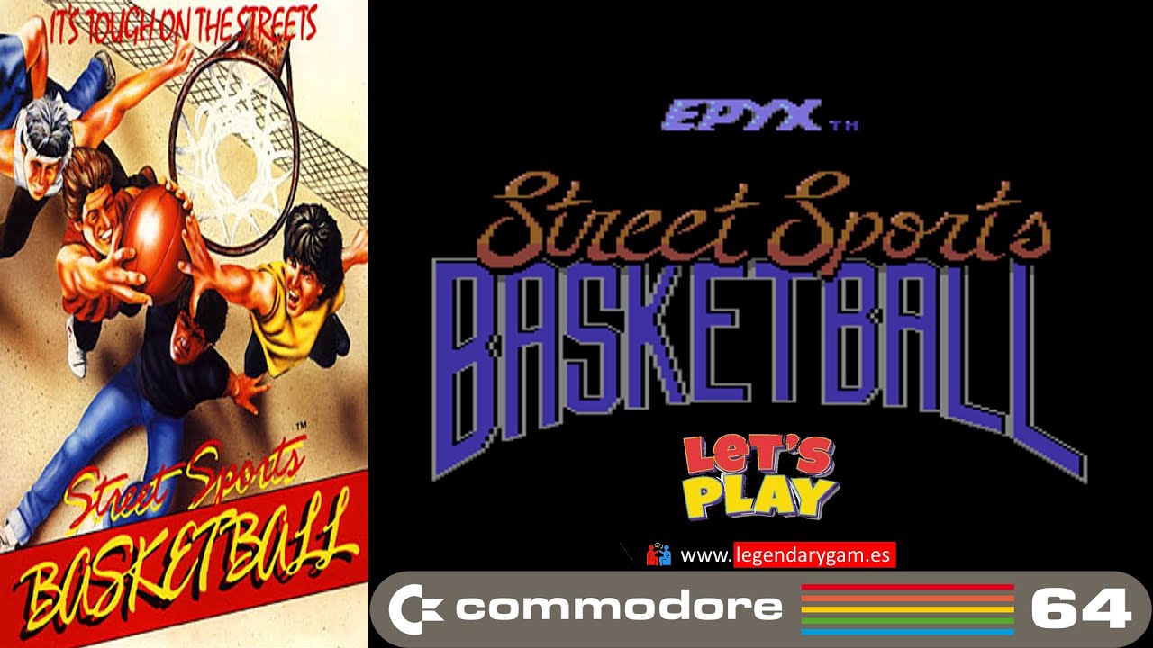 Street Sports Basketball - C64 - Epyx - (1987) - Level Tough - Let's Play - Commodore 64 - C64 Games
