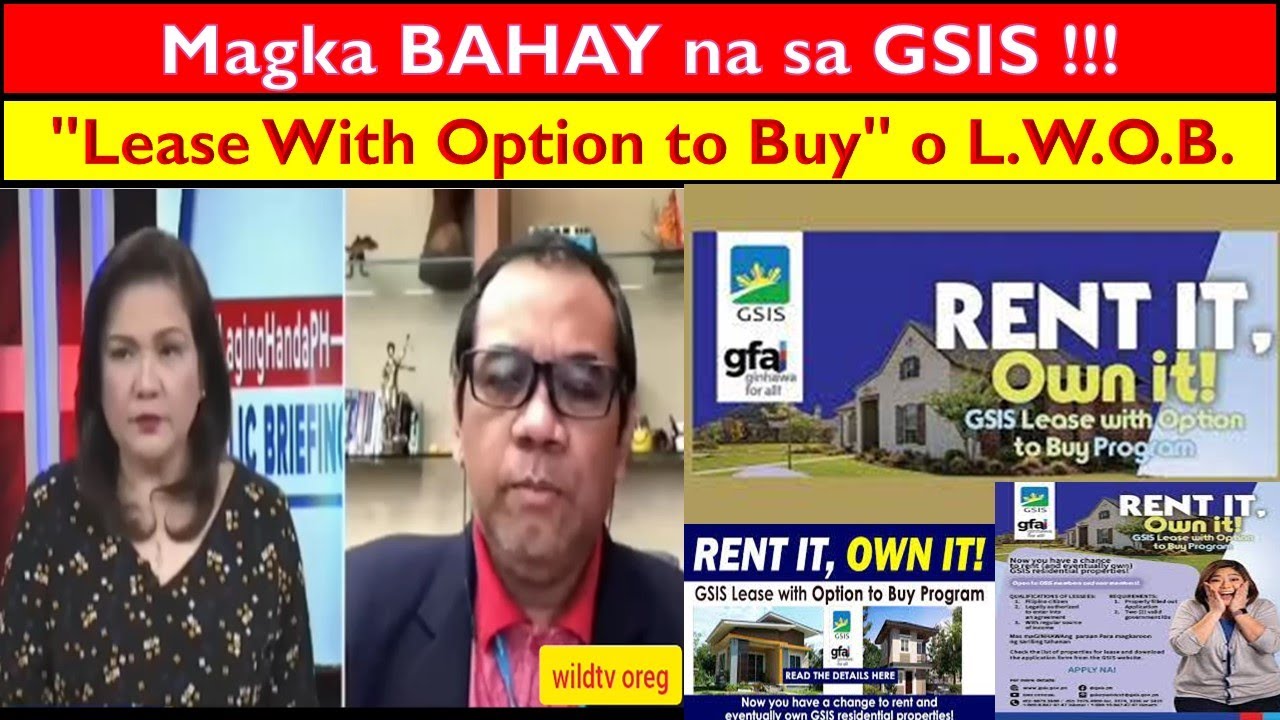 GSIS Lease With Option to Buy Program (RENT IT, OWN IT) Update [As of December 6, 2021]@wildtvoreg