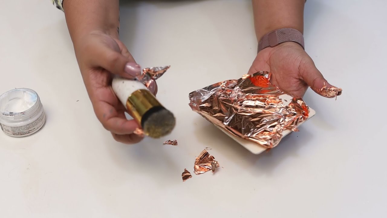 How to use Gliding Glue and foil quick tutorial  #icraft