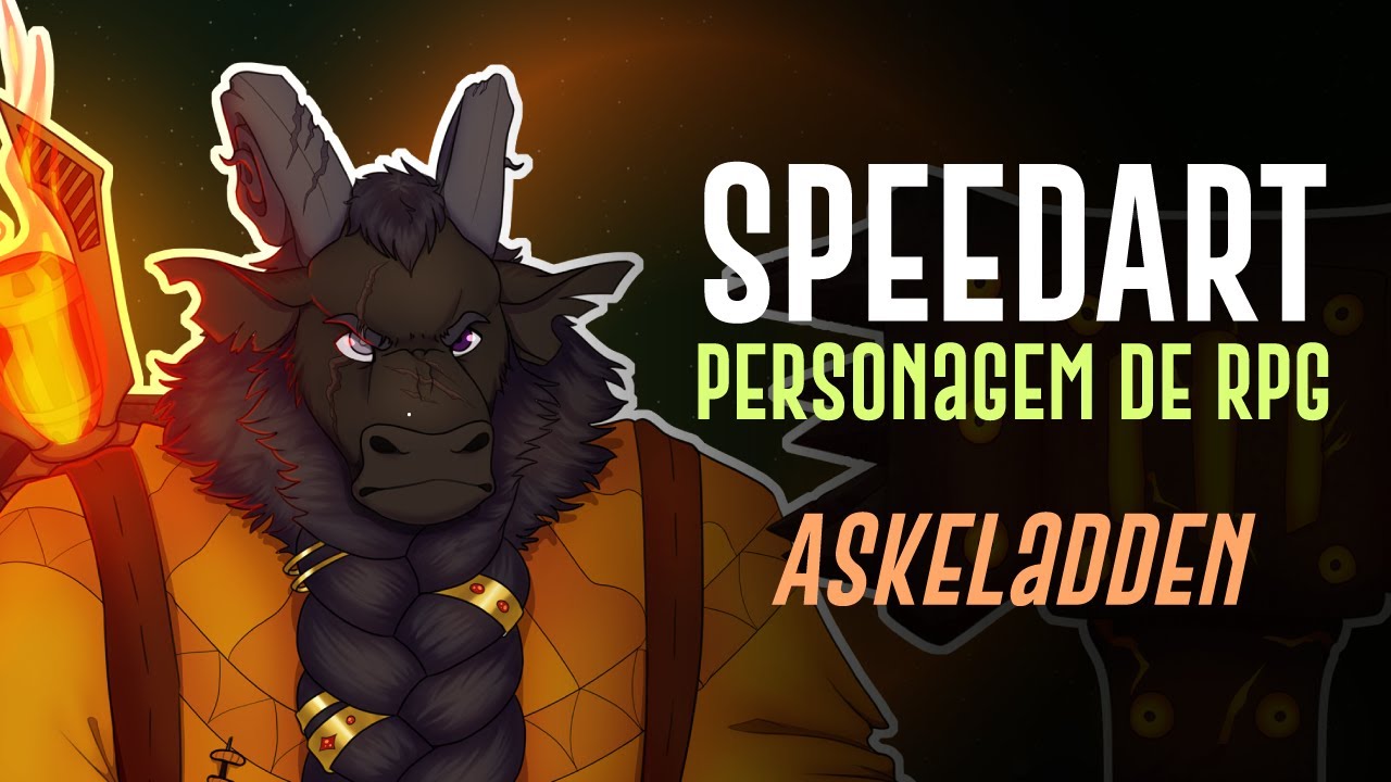 Criando um MINOTAURO 🐃 | Encomenda de desenho - personagem de RPG