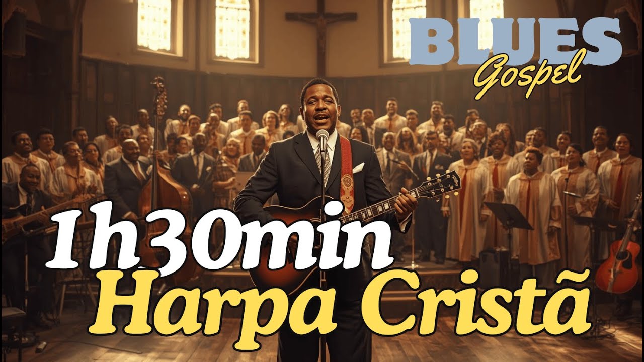1H30 de Harpa Cristã em Blues Gospel 🎧 Louvor, Paz e Presença de Deus | Coletânea Especial