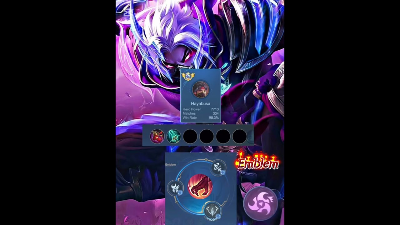 Hayabusa Best build 2025 (Jungle lane) | Hayabusa MLBB #mobilelegends   #mlbb