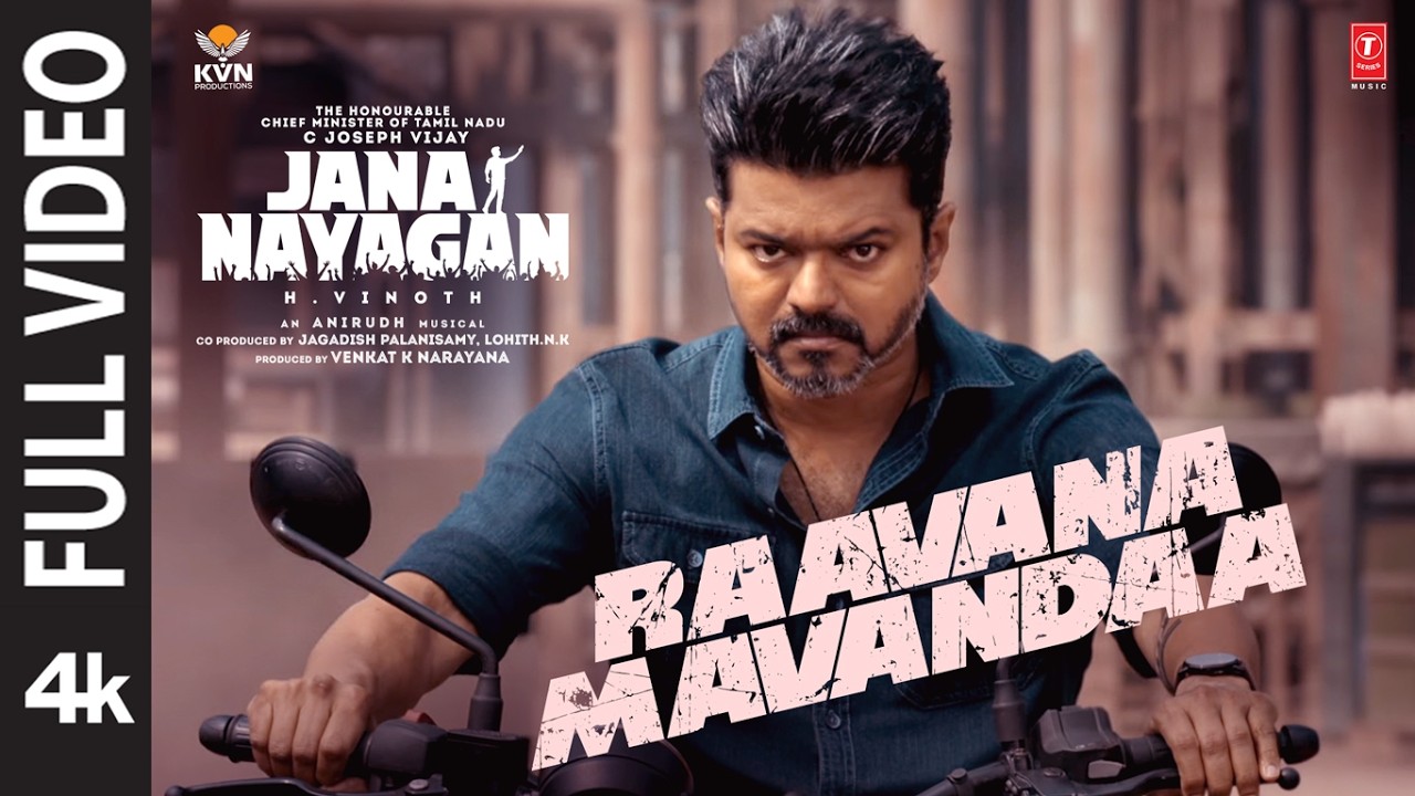 Hon&rsquo;ble CM Vijay | Jana Nayagan - Raavana Mavandaa Full Video | H Vinoth | Anirudh | KVN