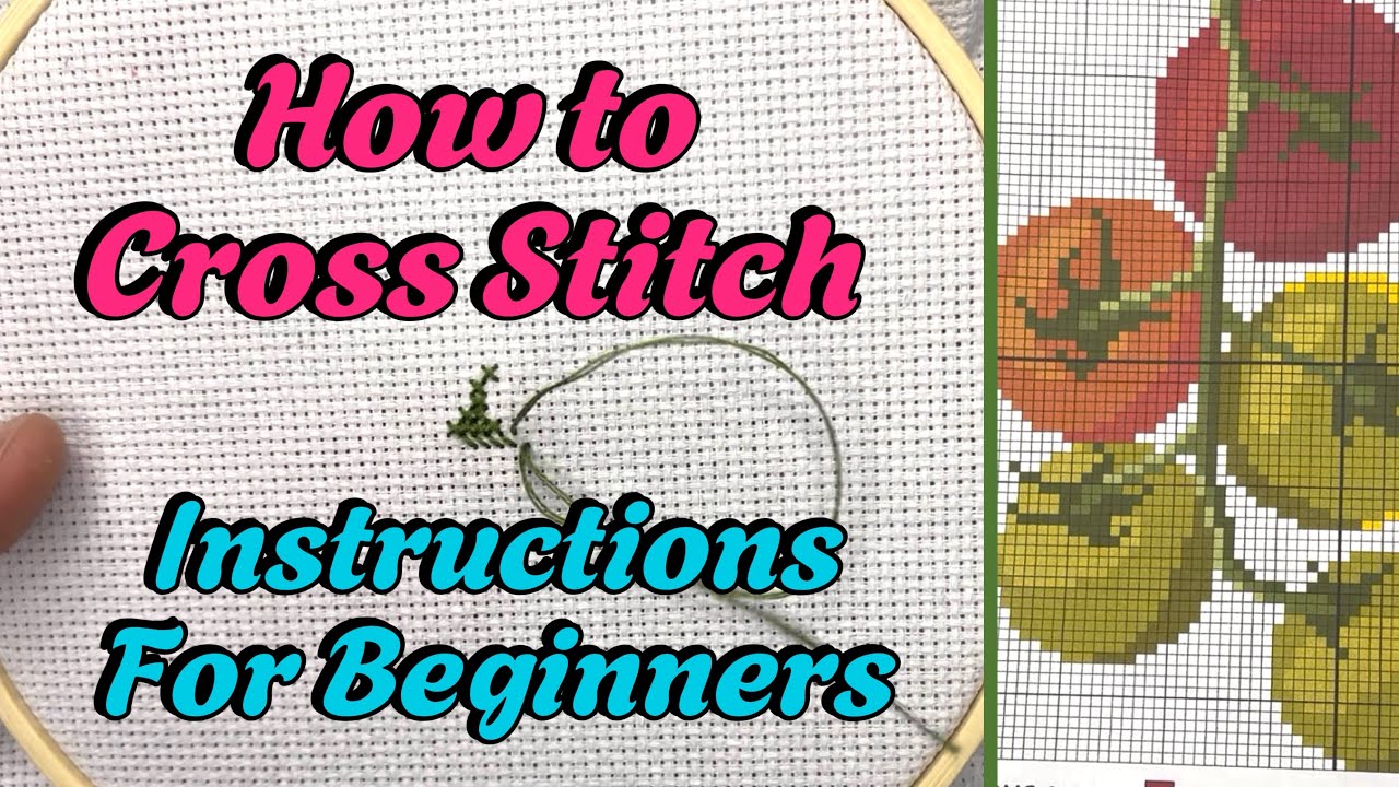 How to Cross Stitch: A Step-by-Step Tutorial for Beginners Using a Kit from DJStitches.etsy.com