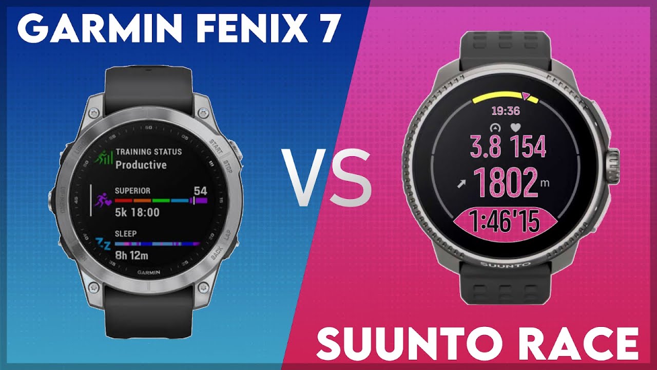 Garmin Fenix 7 vs Suunto Race Comparison