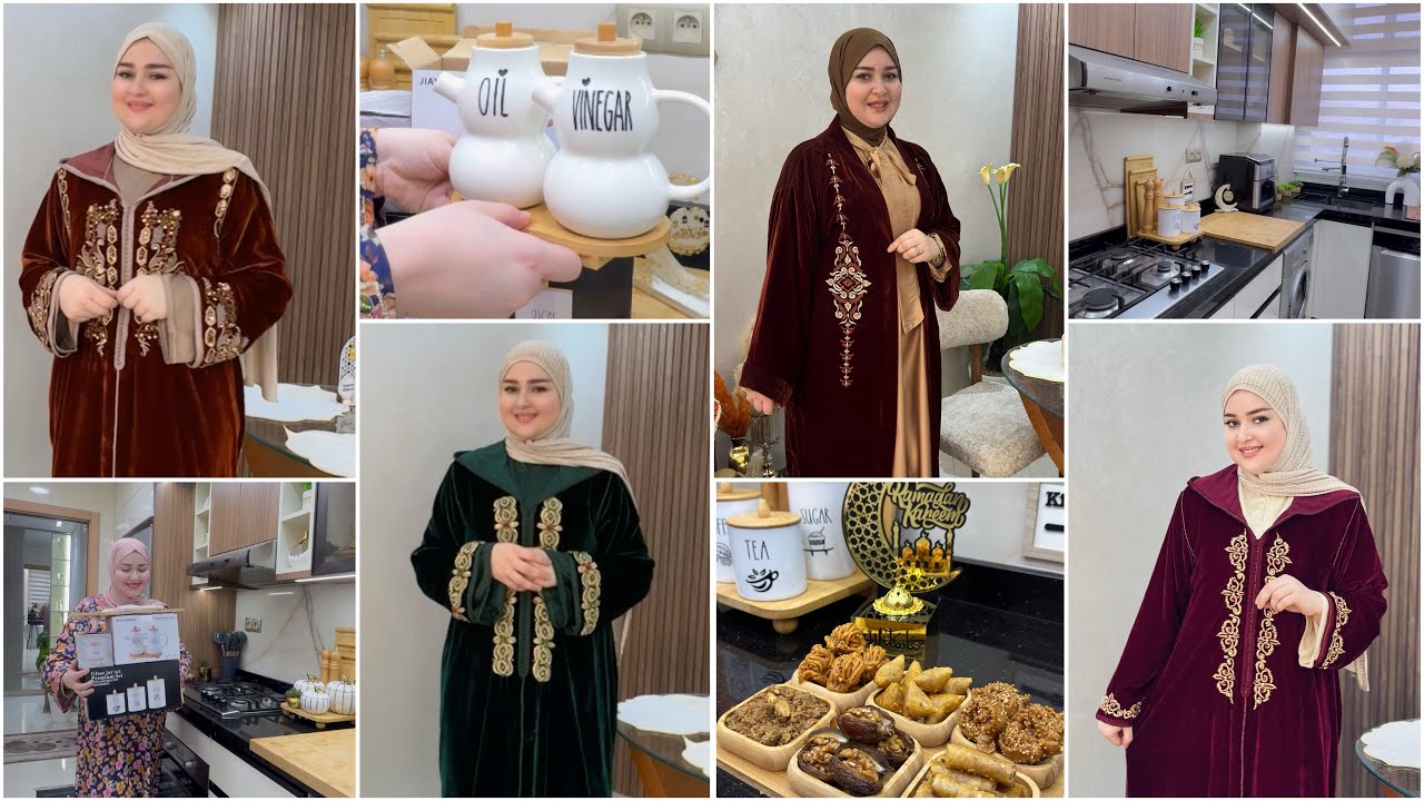 تألقي فالعيد بجليلبات راقية كيمونو فقط 700dh✨تغيير ديكور المطبخ للعيد😍أخيرا درتو للعيد  