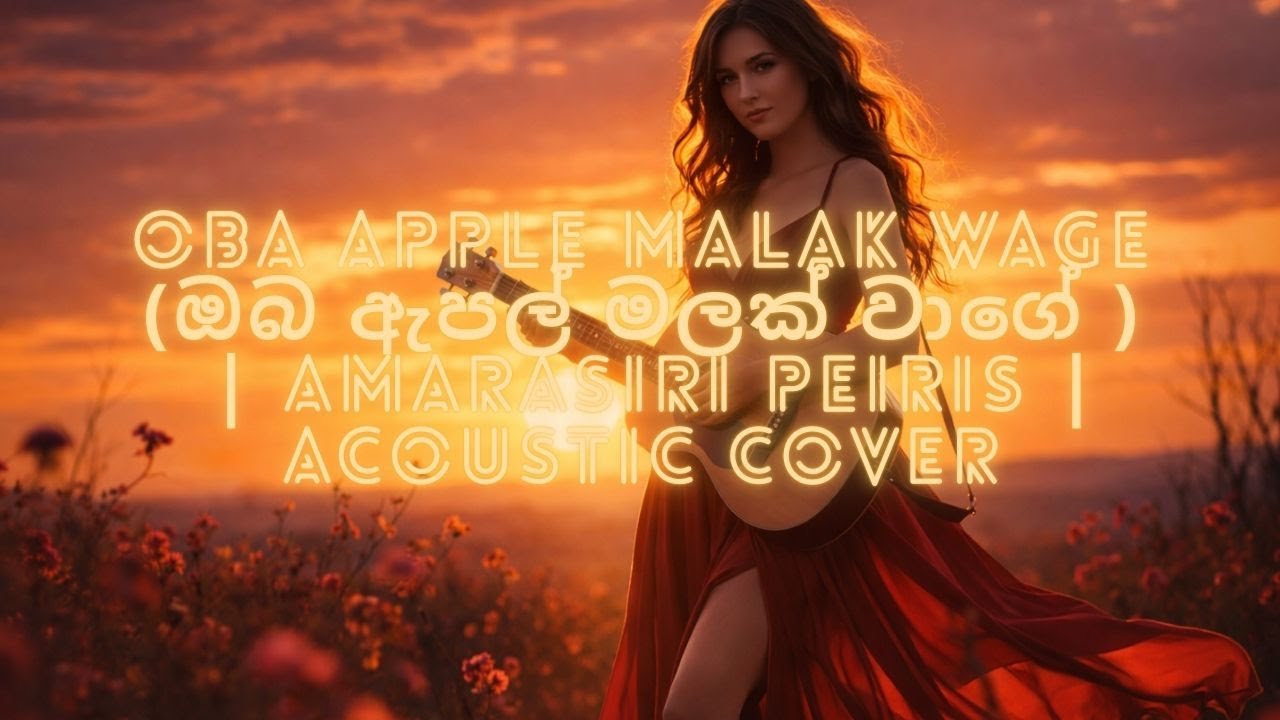 Oba Apple Malak Wage (Acoustic Version)  | ඔබ ඇපල් මලක් වාගේ | Unplugged Guitar Cover | Ceylon Vibez