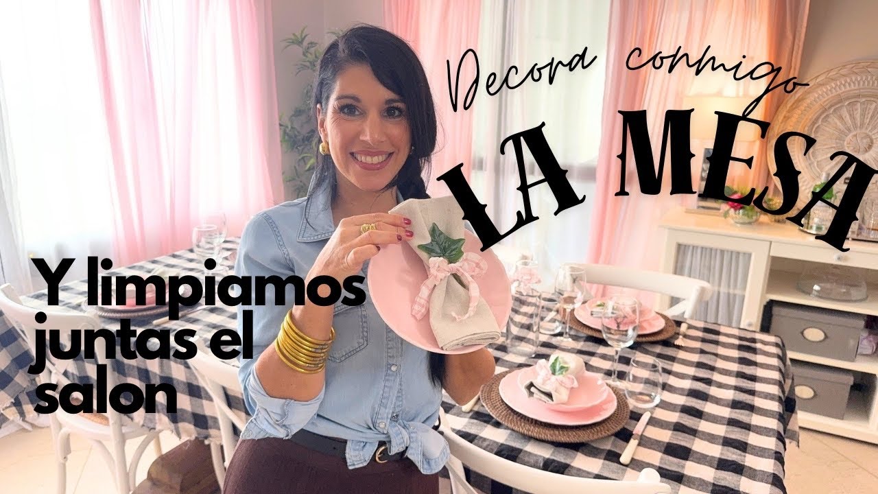 ✨ Decora la mesa conmigo + organizamos el armario de los textiles + limpiamos y decoramos el salón 