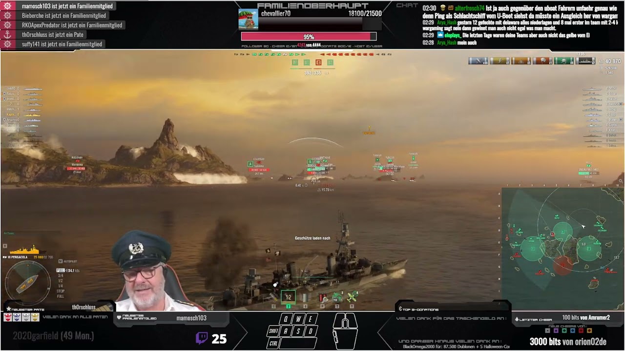 WoWS: Pensacola [ Carry einer T7-Faildivison mit einem T6? ]