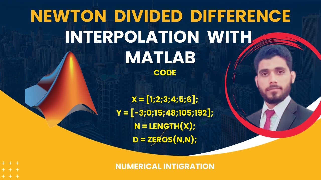 Newton Divided Difference Interpolation With MATLAB code | in Urdu, Hindi
