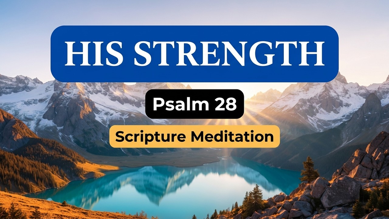 His Strength - Psalm 28 |  Scripture Meditation with Peaceful Piano | Worship Music Album