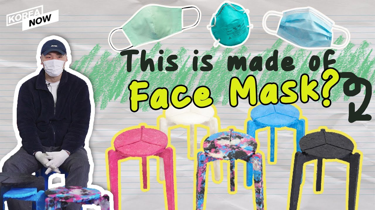 The face-mask seat: “No-one recycled face mask, so I did