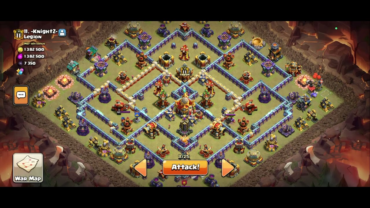 Class of clans war attack 3 star attack 