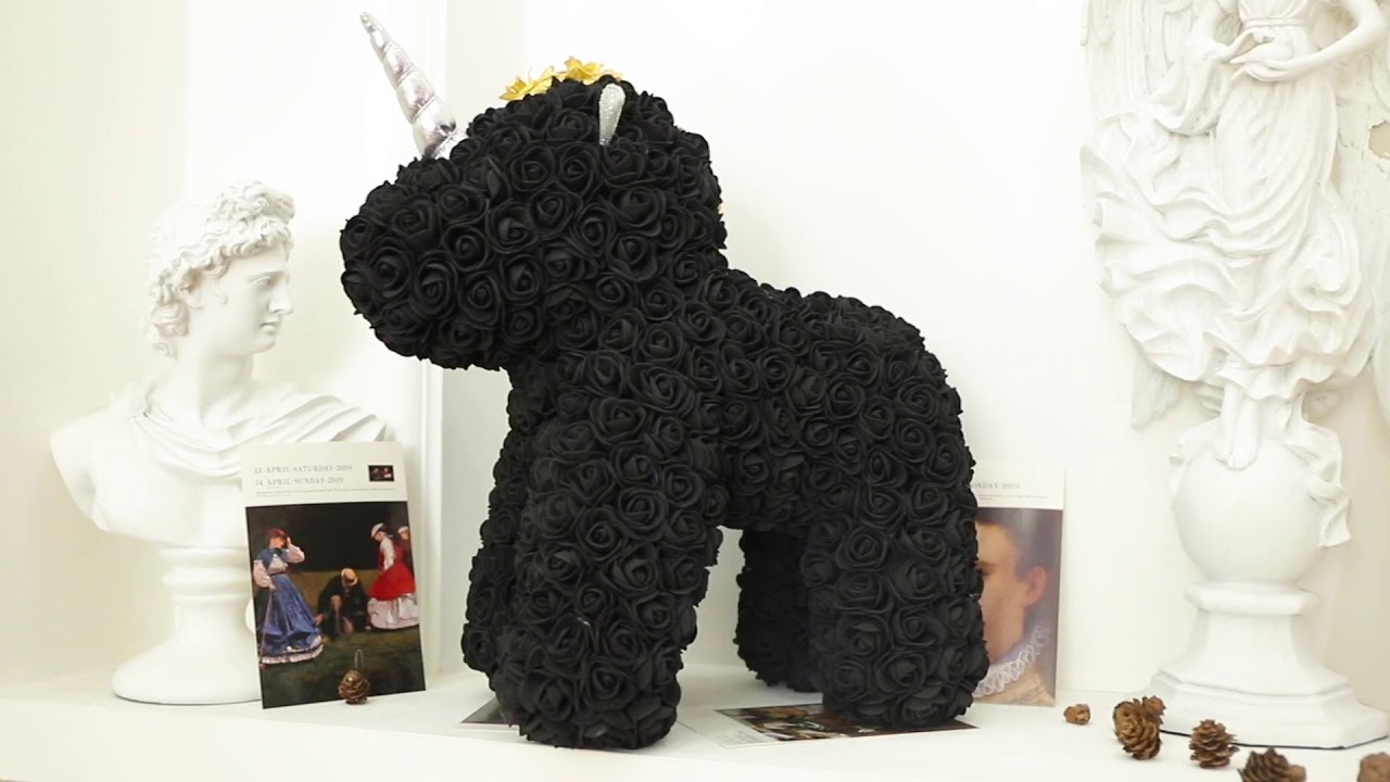 New ins style China manufactuer offered Hot Rose Teddy Bear Rose Unicorn