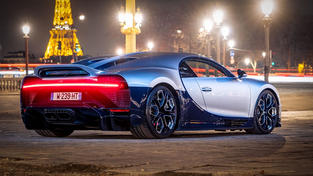 $10m 1of1 Bugatti Chiron Profilée driving in Paris!!