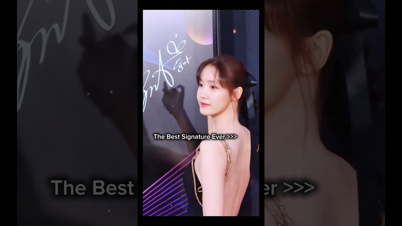 Lim Yoona Has The Best Signature. 