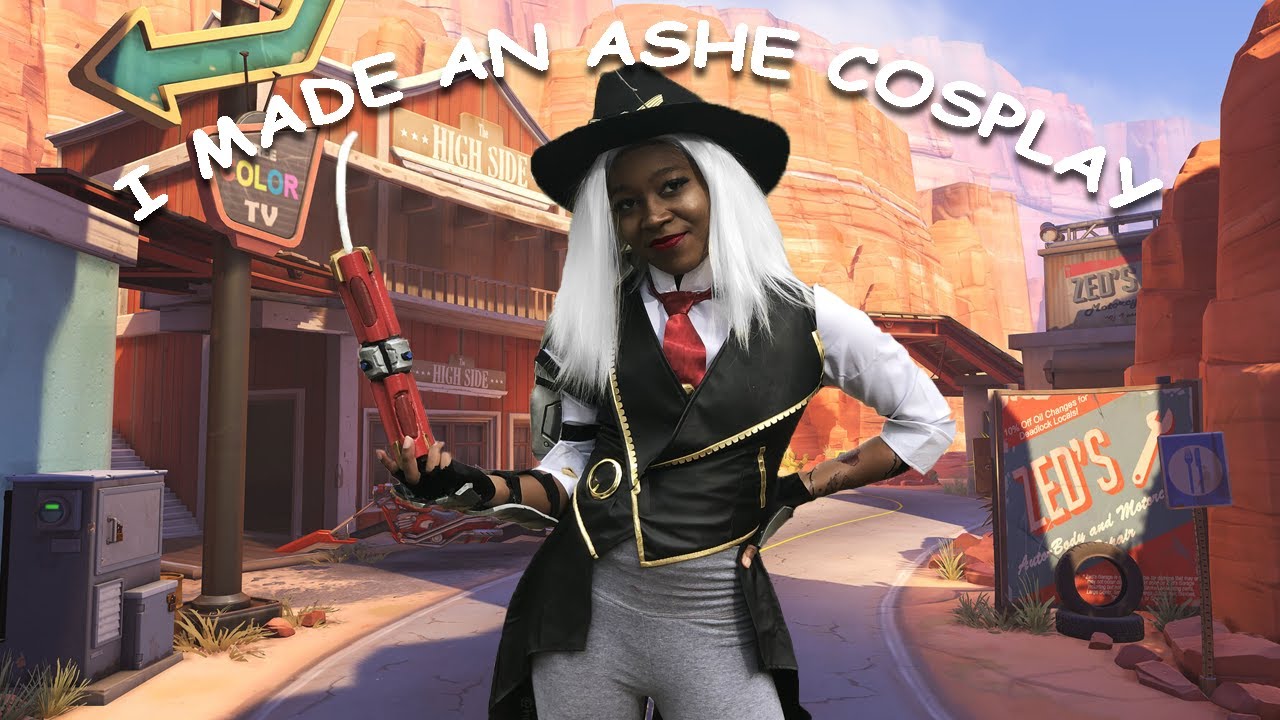 UPGRADE YOUR SPIRIT HALLOWEEN COSTUME - ASHE OVERWATCH COSPLAY TUTORIAL - HALLOWEEN 2020