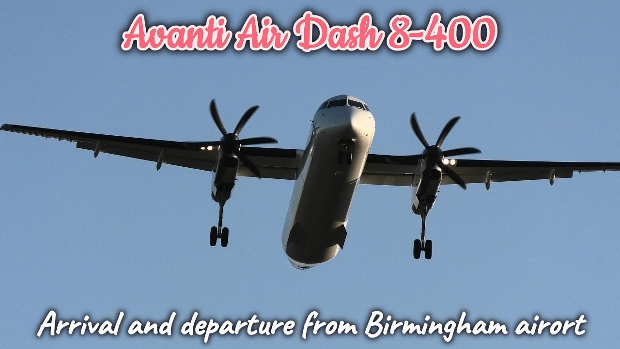 Rare to see these days at Birmingham airport. Avanti Air Dash 8