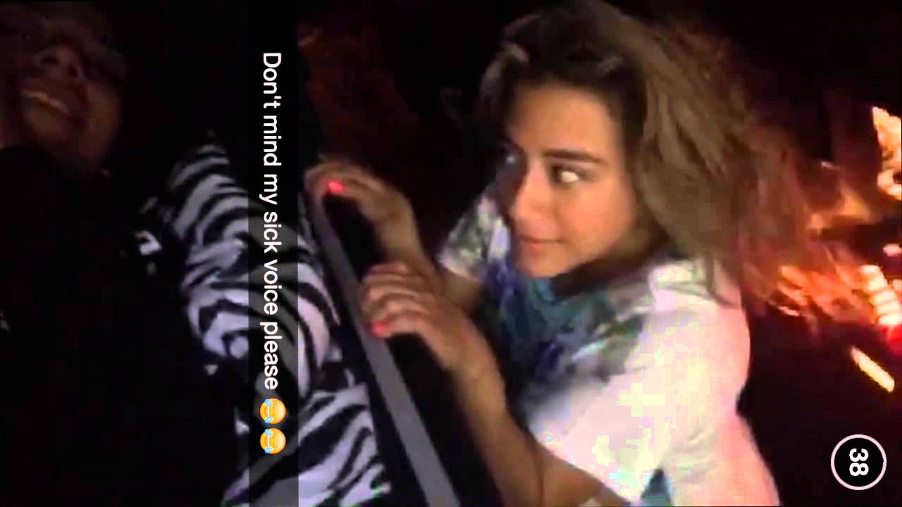 Dinah's snapchat story (23 July 2015)
