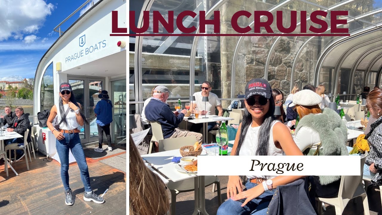 Prague : Vltava river lunch cruise in an Open - top glass boat⛴️ 2025