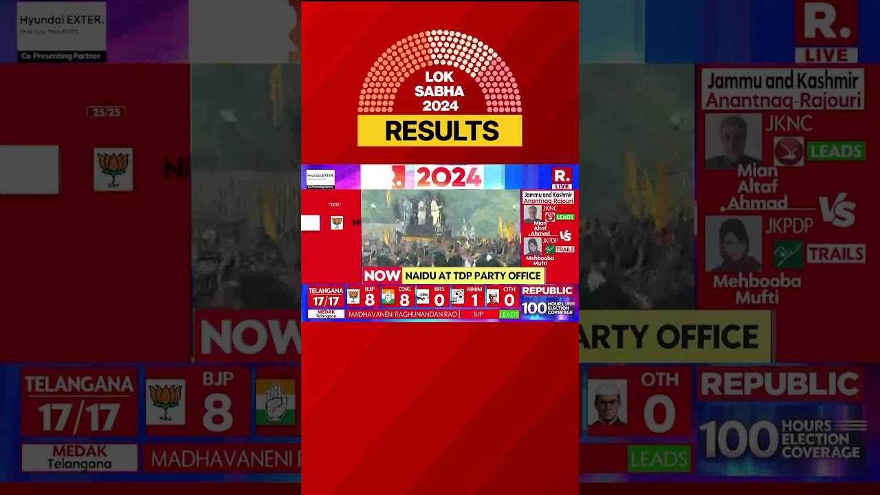 TDP Chief N Chandrababu Naidu Celebrates After Victory In Andhra Pradesh Assembly Election