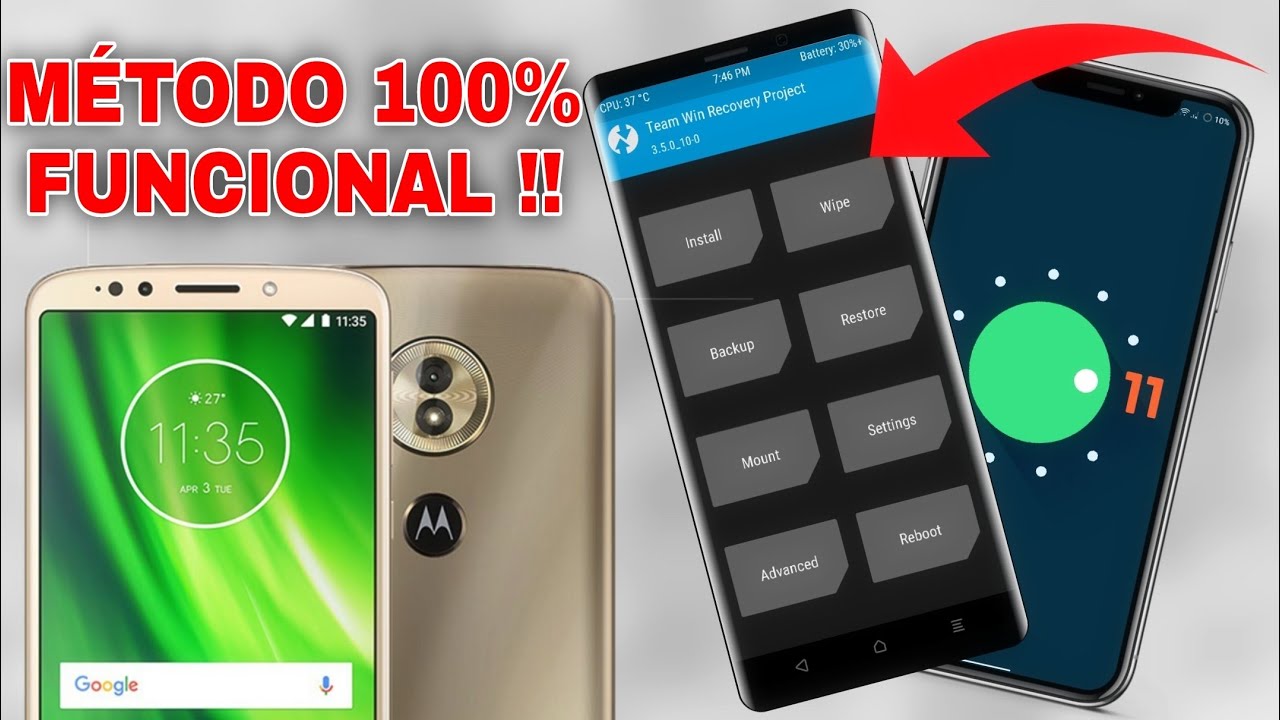 Como instalar qual quer custom rom no Moto G6 Play a partir do TWRP! 📲 Passo a passo 🤩