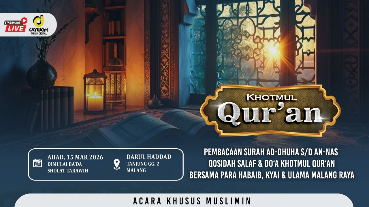 🔴[LIVE] KHOTMUL QUR'AN MALAM 26 RAMADHAN 1447 H | DARUL HADDAD, TANJUNG GG. 2 NO. 4 - MALANG