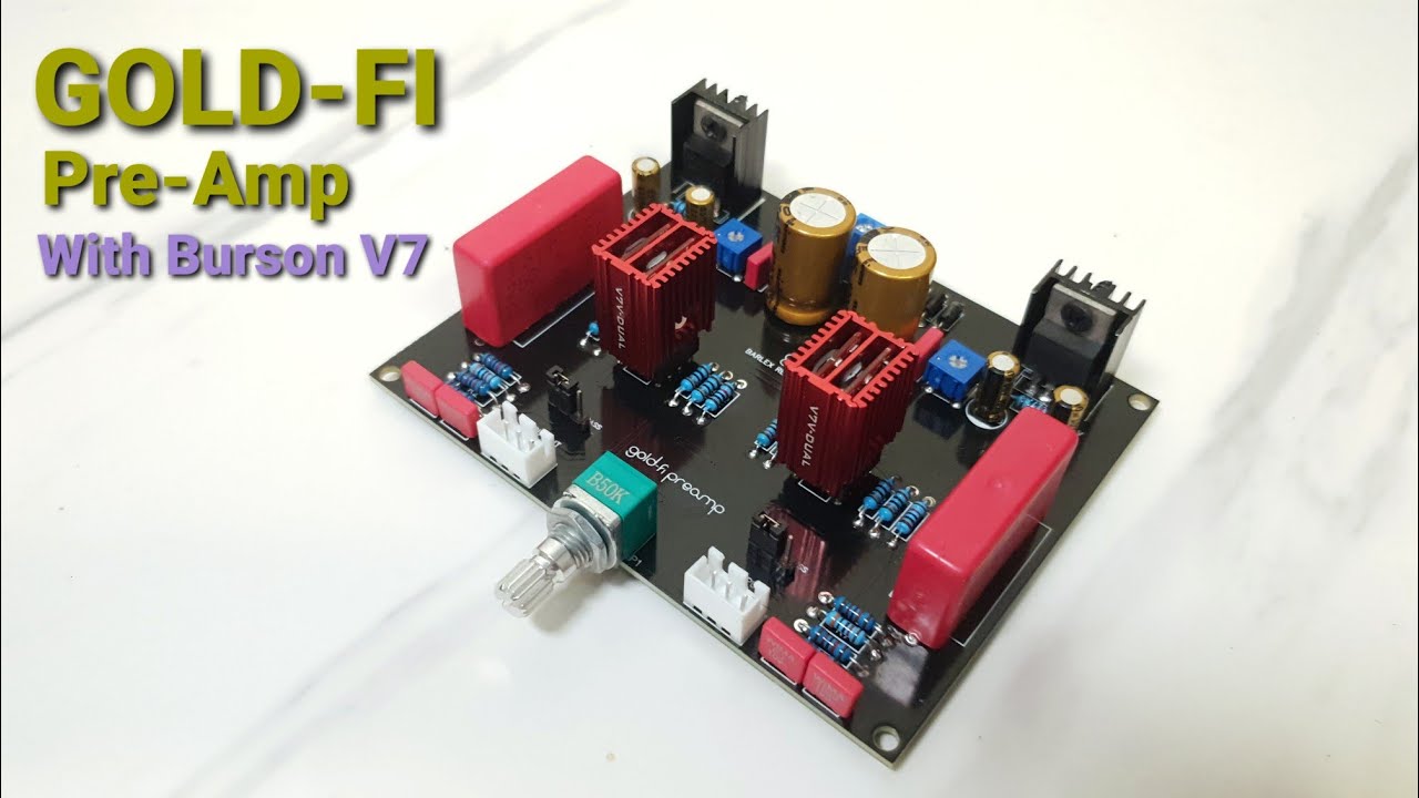Make DIY Gold-Fi Preamp With Burson V7 IC Op-amp