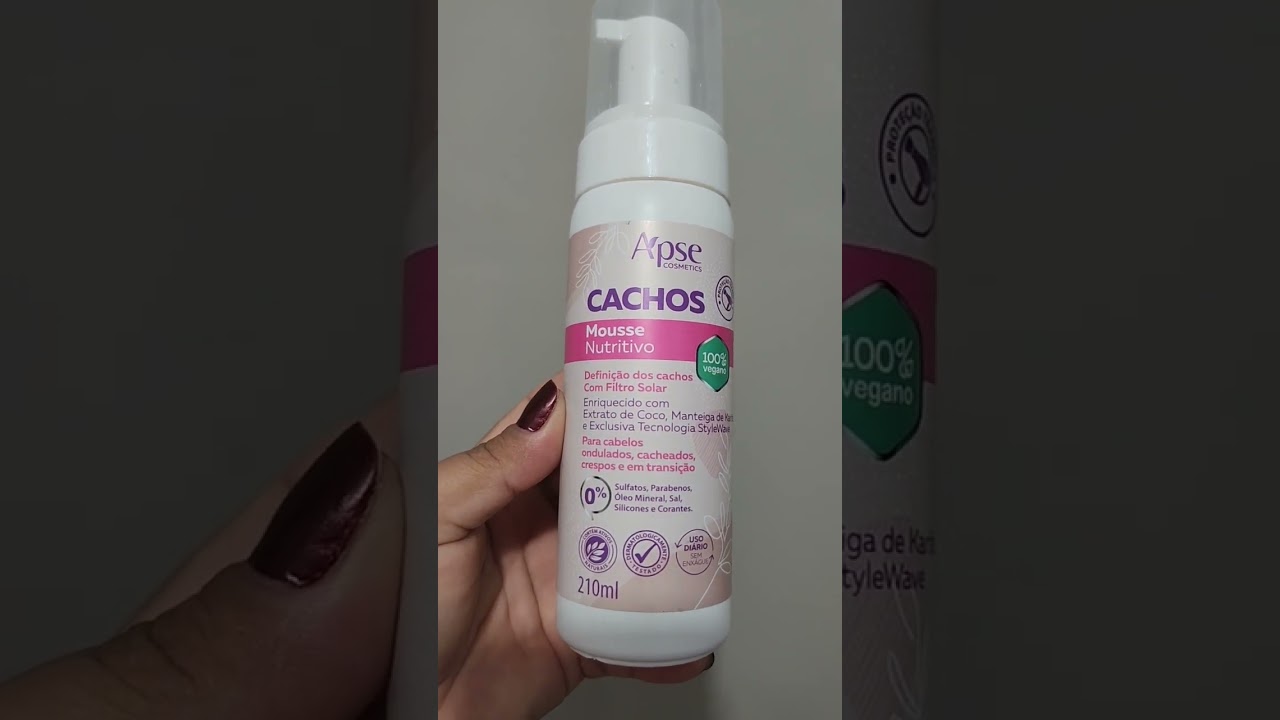 Mousse nutritivo Apse Cachos/ para quem gosta de defini&ccedil;&atilde;o com muito volume✨️ #shorts