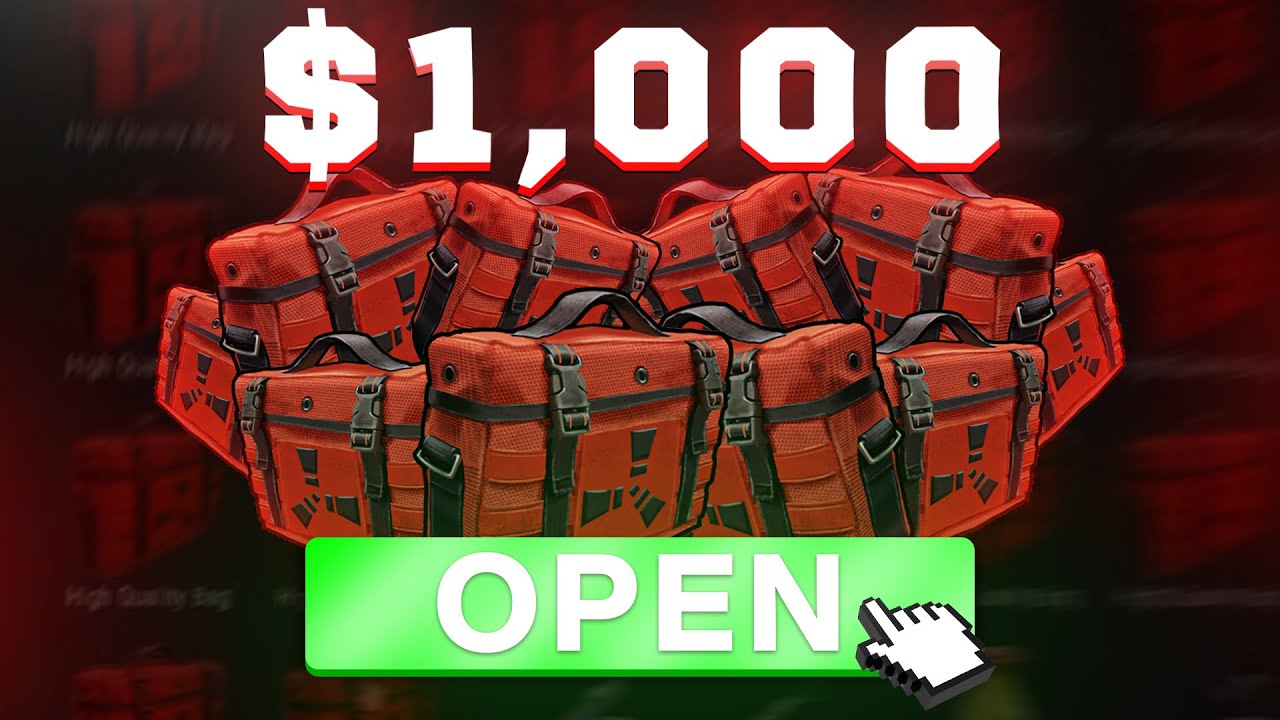 Открываем 100 ржавых мешков HQM!