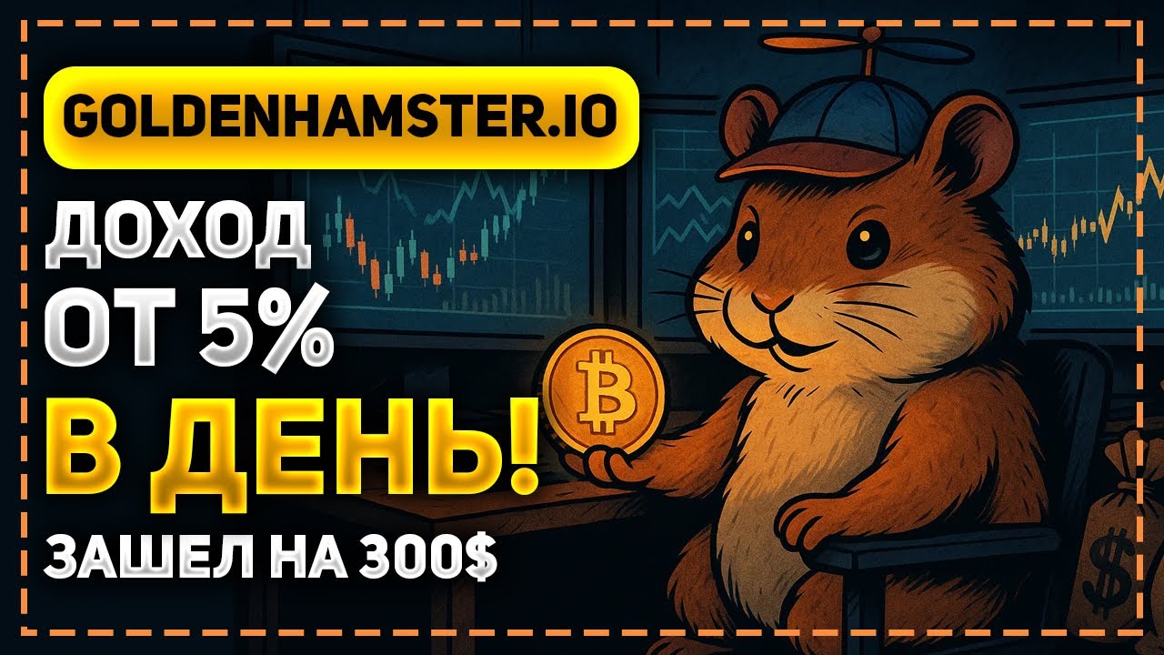 ОБЗОР GOLDENHAMSTER.IO - НОВАЯ КРИПТО КОПИЛКА С ПАССИВНЫМ ДОХОДОМ! ПЛАТИТ ОТ 5% В ДЕНЬ!