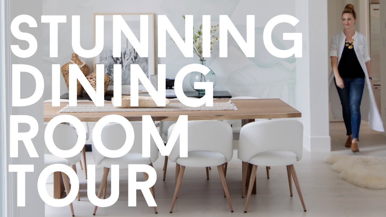 STUNNING WHITE DINING ROOM TOUR