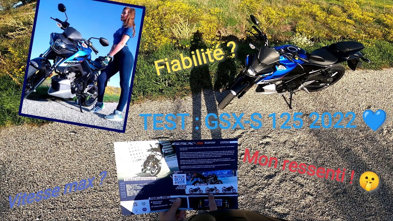 TEST : GSX-S 125 2022, une jolie petite moto pour les débutants 🥰