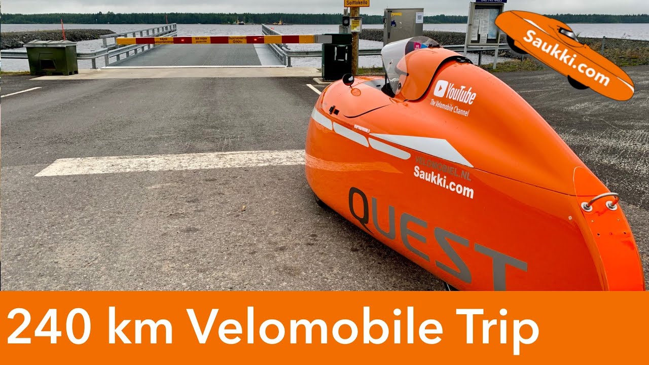 240 km Velomobile Road Trip Back Home from Manamansalo