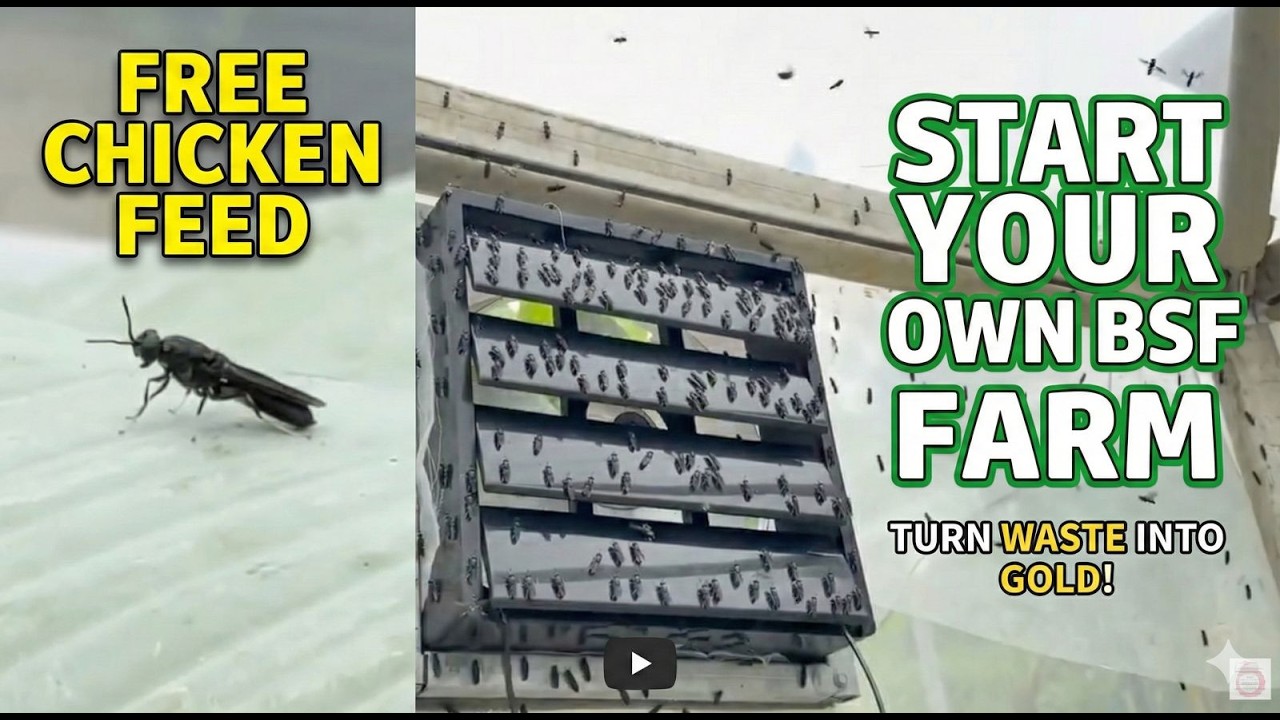Organic Chicken Feed Hack: Black Soldier Fly Maggots