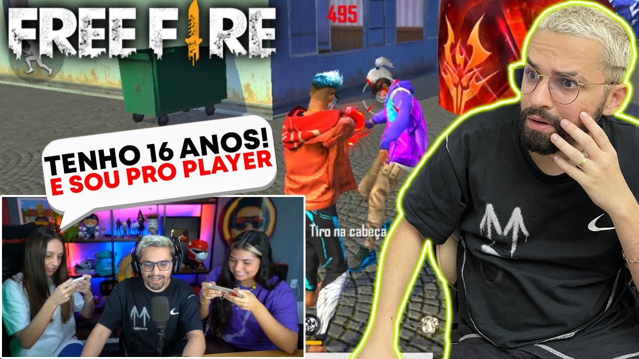 MINHA IRMÃ TROUXE UMA AMIGA NA MINHA CASA PRA FAZER X1 NO FREE FIRE!!