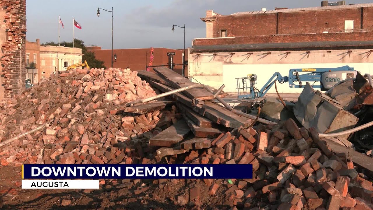 Demolition underway on Broad Street, Hotel Development planned for Downtown Augusta