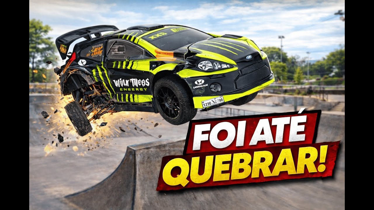 👉 Levei o XTS pra PISTA DE SKATE 😱 Drift, Saltos INSANOS e QUEBRA NO FINAL!