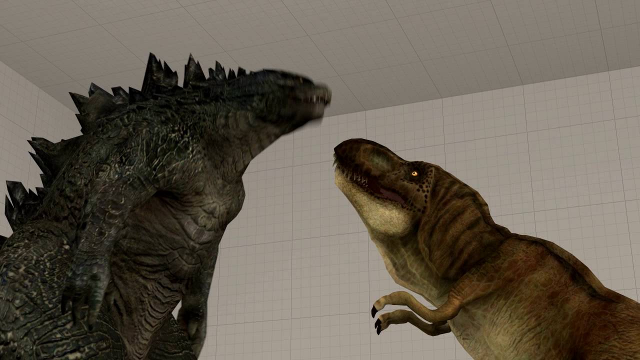 [SFM]Godzilla 2014 and T-Rex