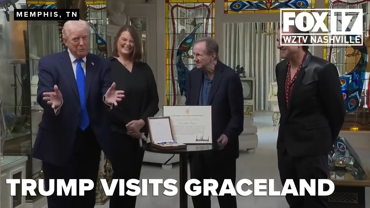 Prezydent Trump odwiedza Graceland w stanie Tennessee