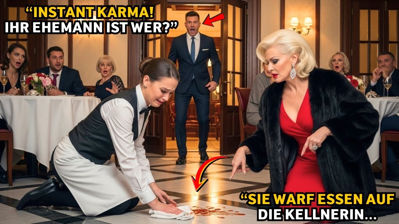 Reiche Frau demütigt Kellnerin – bis ihr Milliardär-Ehemann reinkommt! SCHOCK