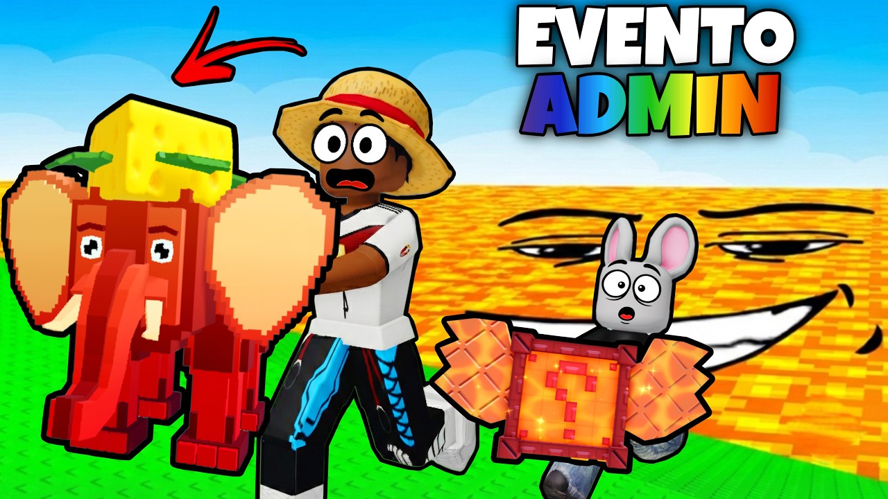 JOGUEI O EVENTO DE ADMIN DO SOBREVIVA A LAVA PARA BRAINROTS com O LARRYZINHO!
