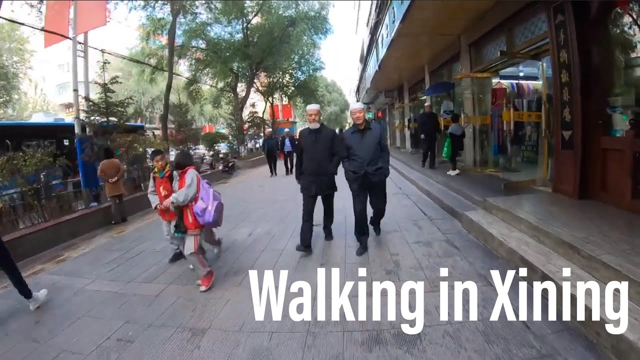 Walking in Xining, Qinghai, China. Road Trip 2020! 駕車旅行/漫步中國青海省西寧市