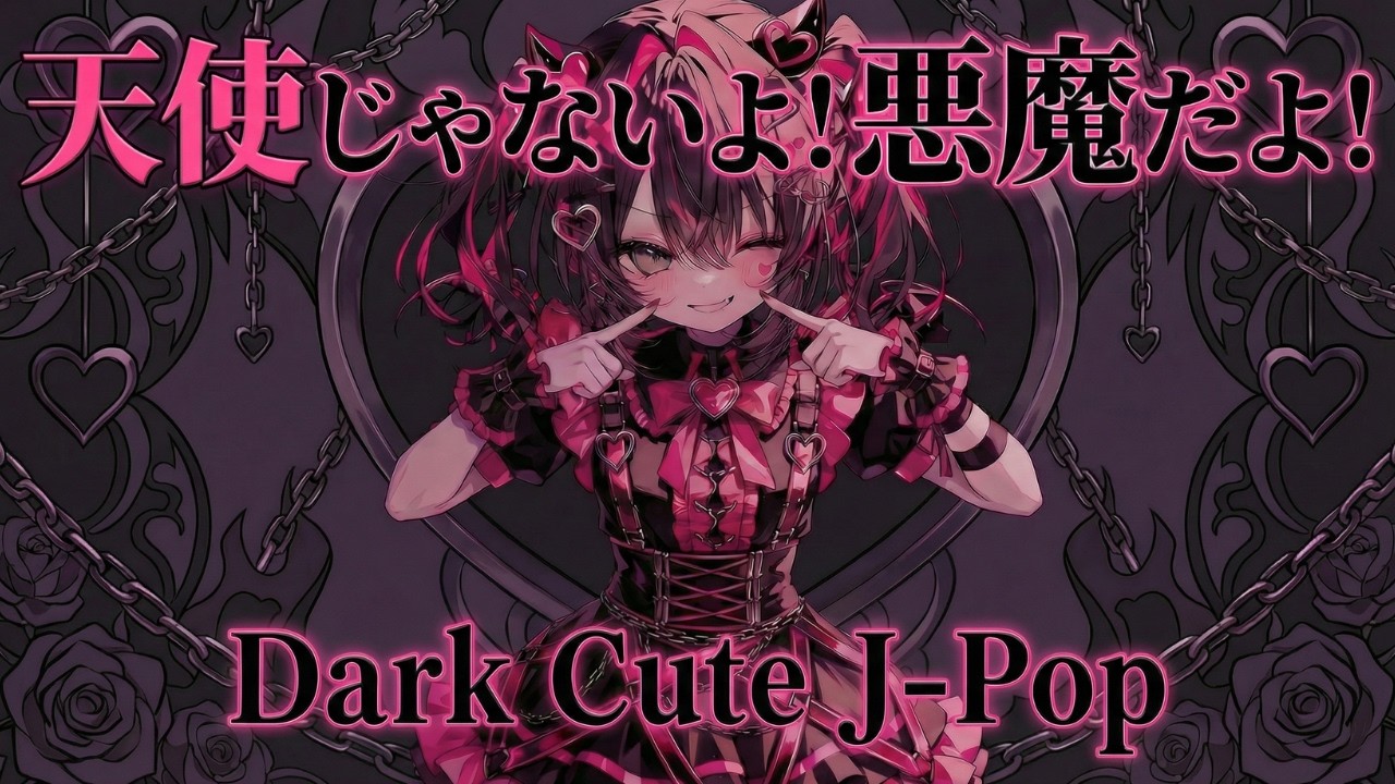 【ダークキュートアイドルポップ】天使じゃないよ!悪魔だよ! 😈💕 | アニメMV　#aivideo #klingai 3.0#anime #music #japan