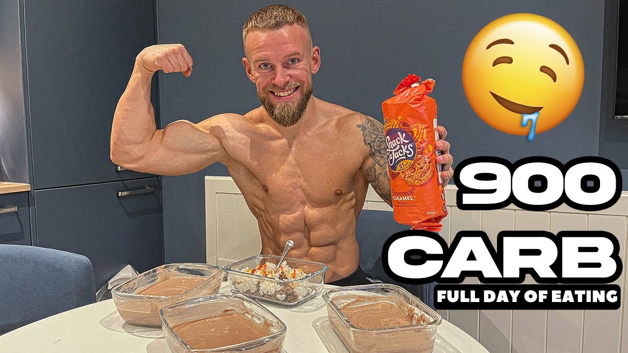 MY QUESTIONABLE 900g CARB UP 2 DAYS OUT | FULL DAY OF EATING