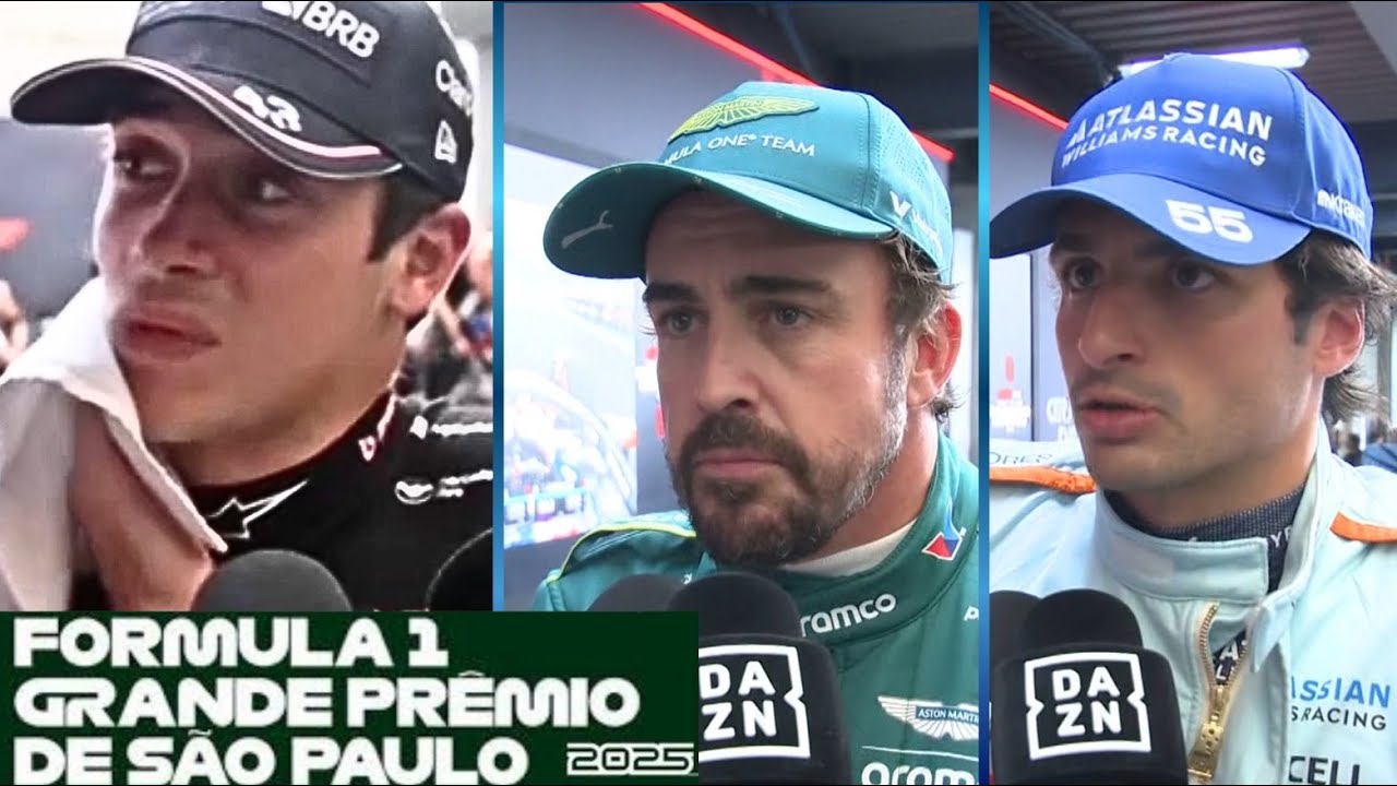 Colapinto, Alonso y Sainz esto dec&iacute;an despu&eacute;s de la CLASIFICACI&Oacute;N en el GP F1 BRASIL 2025