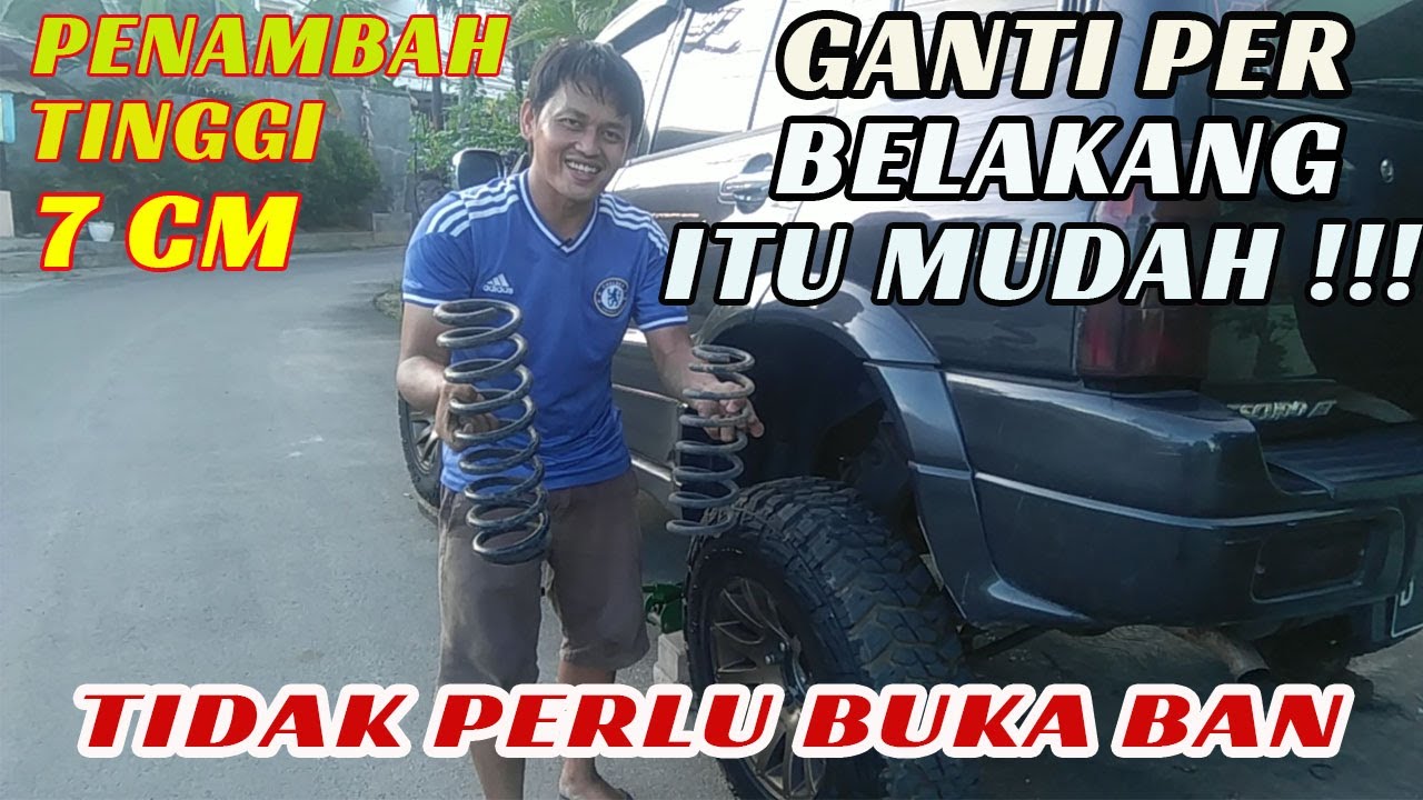 Cara Ganti Per Vitara Escudo Sidekick Bagian Belakang, Tanpa Buka Ban, Naik 7 Cm