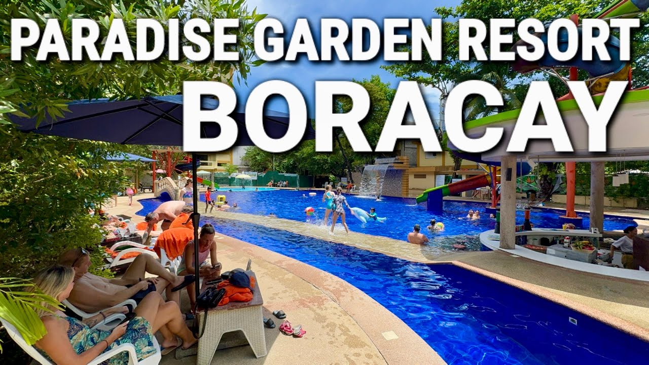 BIGGEST BEACHFRONT RESORT at White Beach Station 3 Boracay Philippines | Paradise Garden Resort Tour