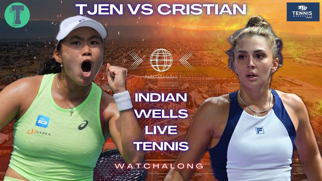 Janice Tjen vs Jaqueline Cristian | WTA Indian Wells 2026 | Round 1 | LIVE TENNIS WATCHALONG