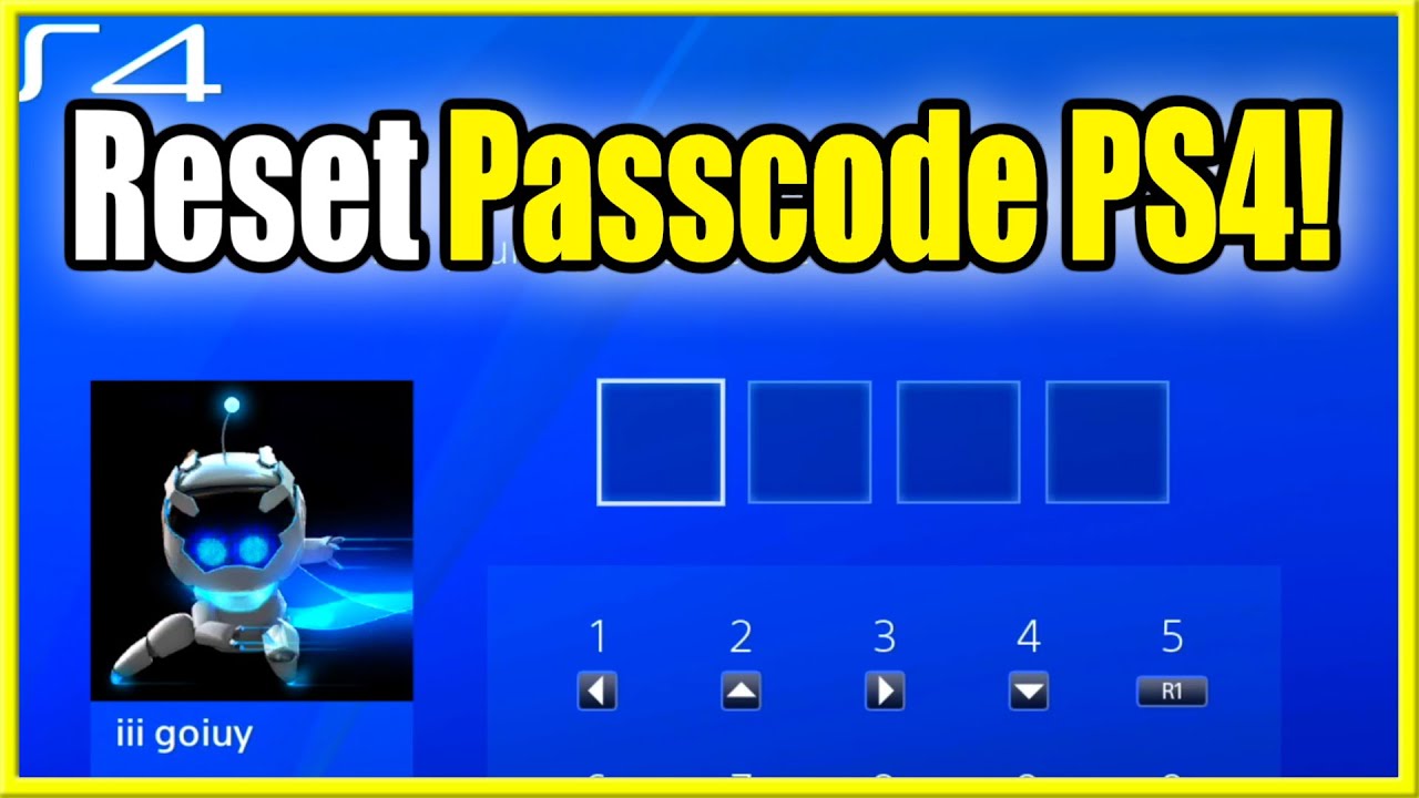 How to Reset Passcode on PS4 Account & Login! (Fast Method!)